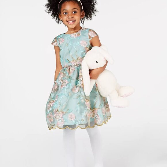 Rare Editions Pretty Pastels Party Dress 3T - Picture 3 of 4